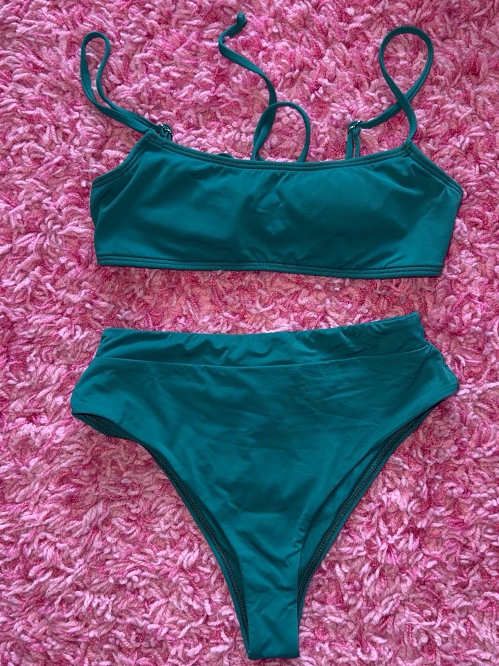 Full Tilt Teal Two-Piece Bikini Set